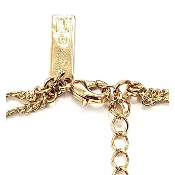 Gold Tone Anklet Double Chain Style Fashion Elegant Shiny Everyday Wear Chic NWT - Picture 6 of 6